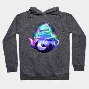 Aurora Borealis Teapot - Dreamy Aesthetic by heysoleilart Hoodie